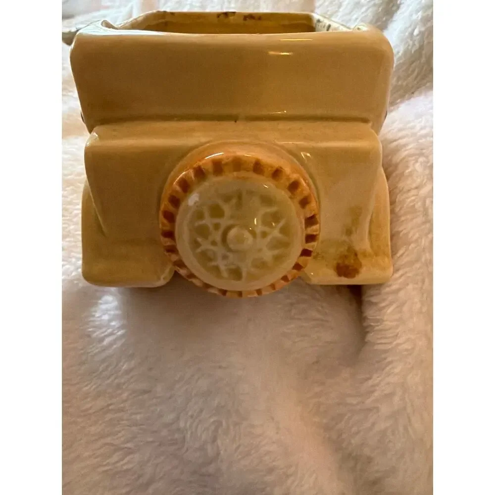 Vintage Relpo 7026 Ceramic Roadster Car Planter Cachepot Art Deco Japan